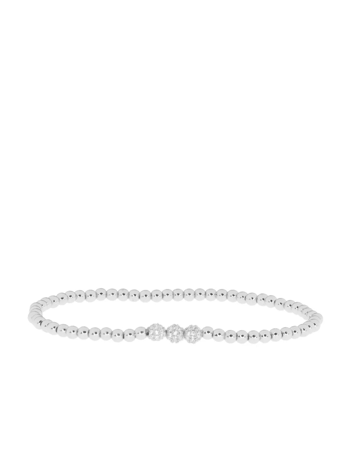 Marlyn Schiff Silver Bracelet With Beads