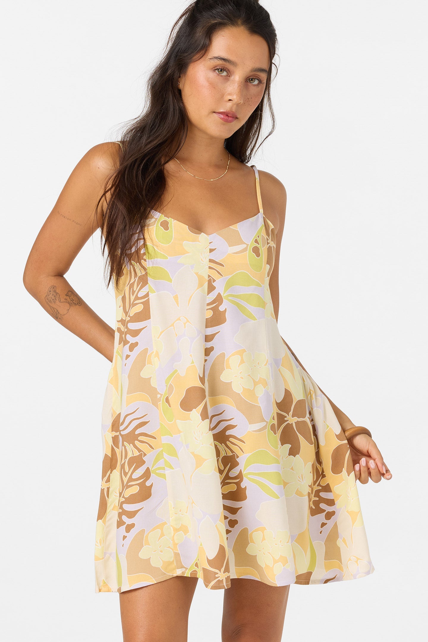 Darcy Leah Tropical Mini Dress