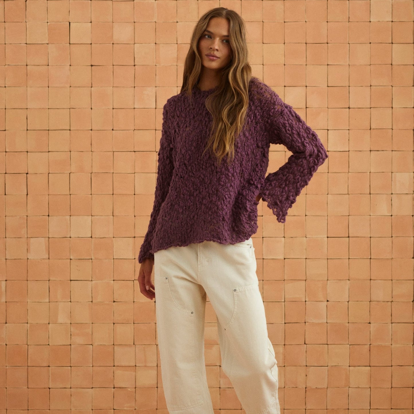 Harper Jumper In Eggplant