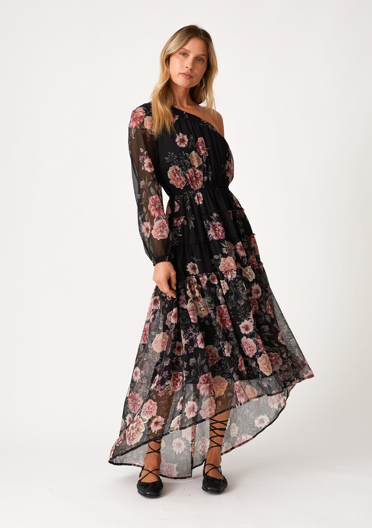 Veda One Shoulder Maxi Dress