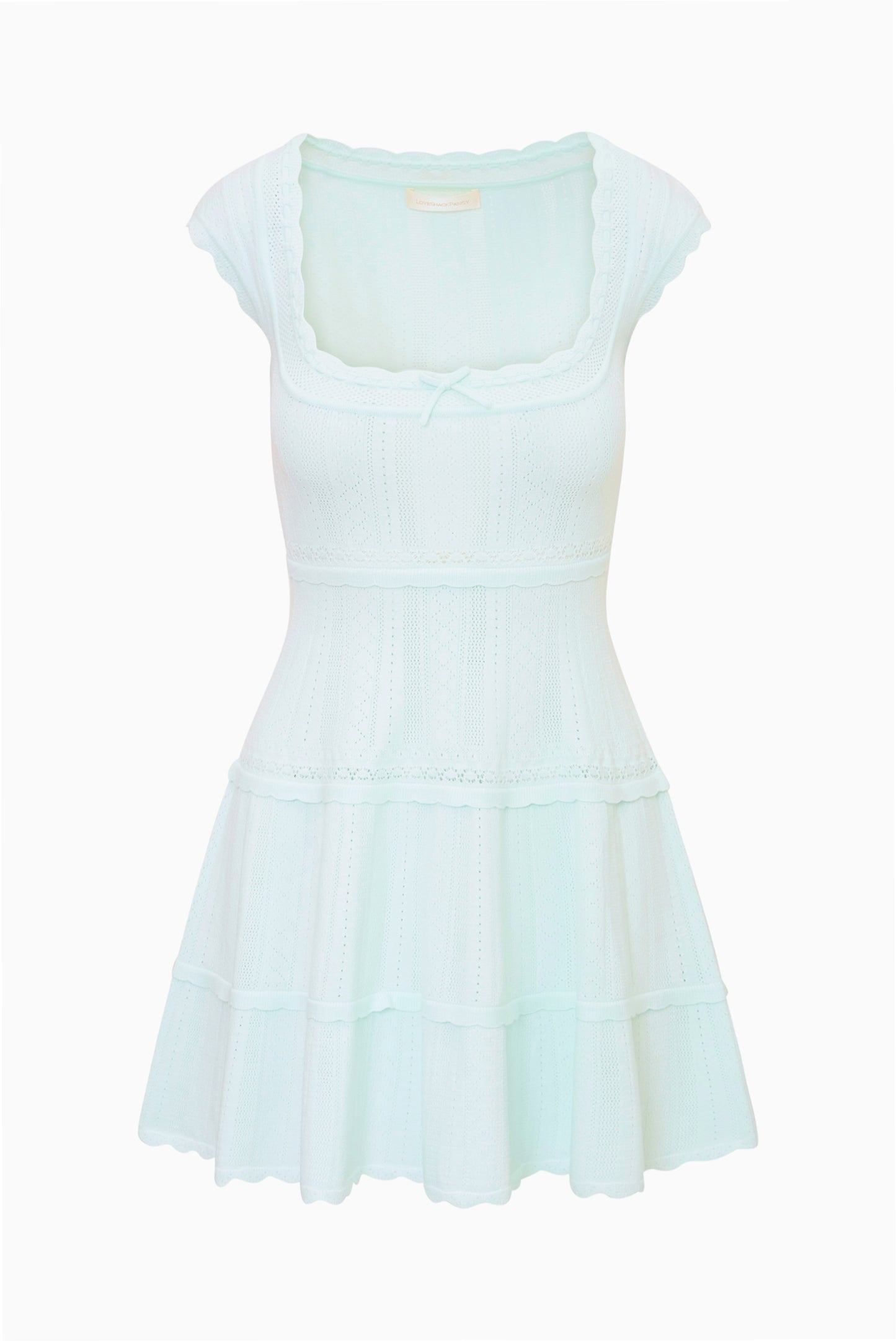 Laighton Stretch Pointelle Mini Dress - DUSTY LAGOON