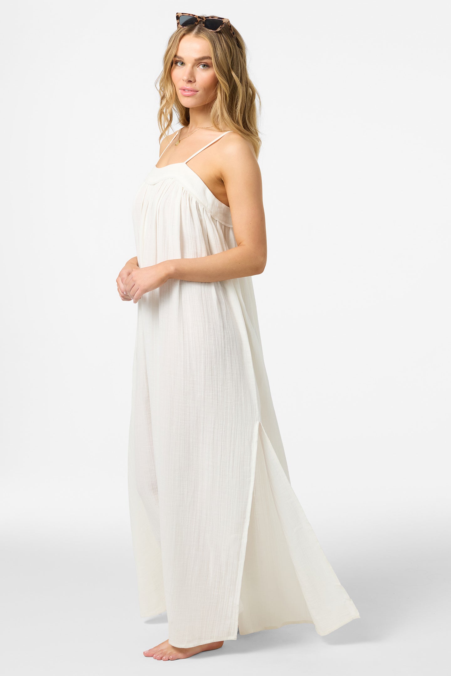 Saltwater Solids Sai Maxi Cover-Up Dress
