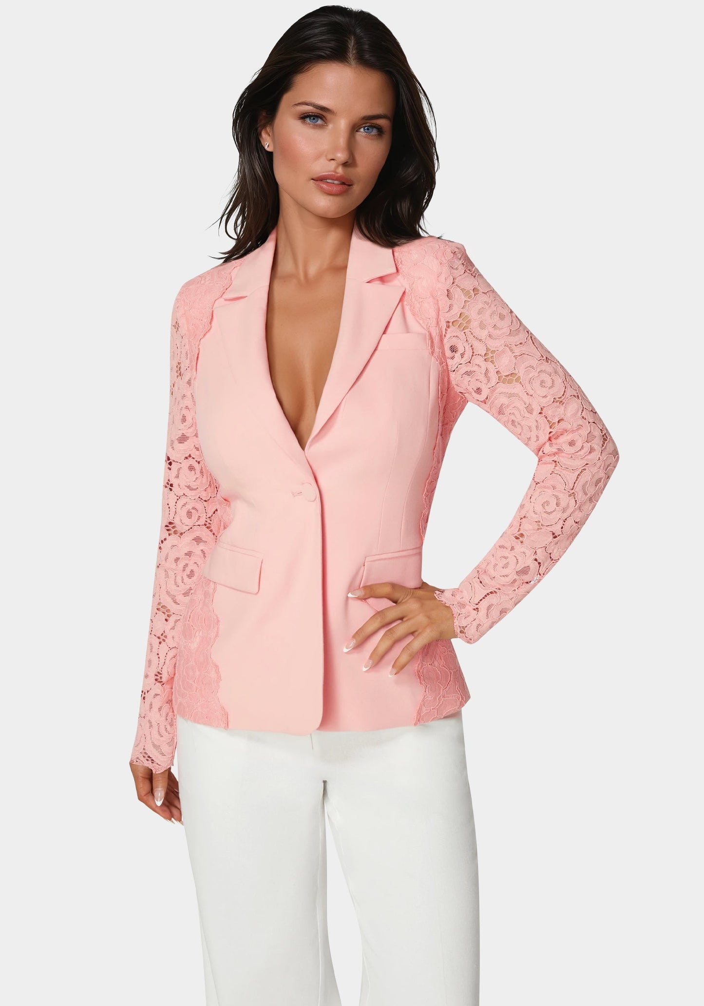 Lace Combo Tailored Jacket