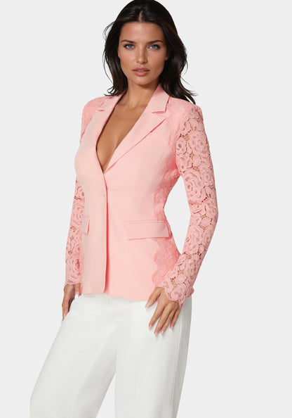 Lace Combo Tailored Jacket