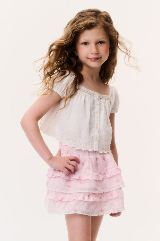 Little Girls Ditsy Floral Billie Skirt - SWEET NECTAR