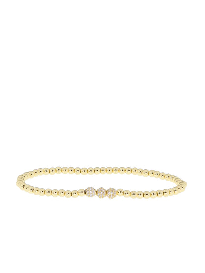 Marlyn Schiff Silver Bracelet With Beads