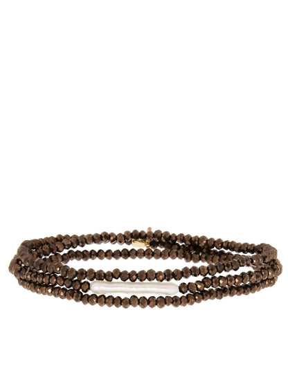 Marlyn Schiff Stretch Bracelet With Pearl
