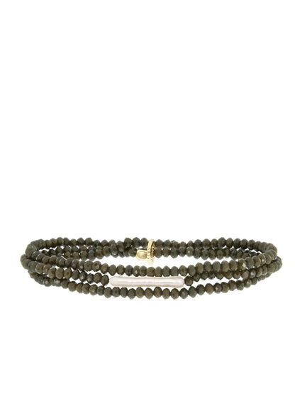 Marlyn Schiff Stretch Bracelet With Pearl