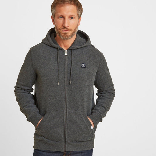 Alden Mens Supersoft Hoody - Dark Grey Marl