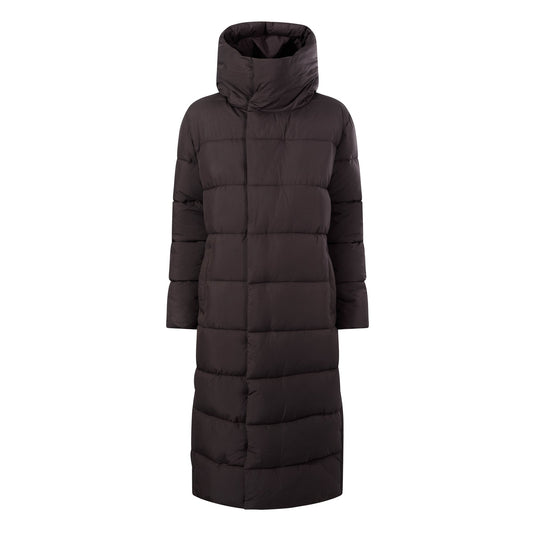 Bartlett Womens Longline Insulated Padded Coat - Chocolate Brown