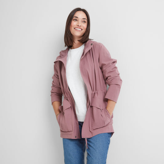 Burradon Womens Waterproof Jacket - Mauve