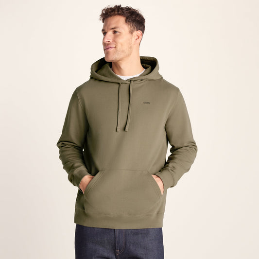 Carlton Mens Oversized Heavyweight 100% Cotton Hoody - Mushroom