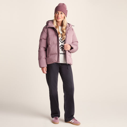 Dina Womens Shower Resistant Insulated Jacket - Mauve
