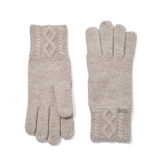 Georgia Supersoft Cable Knit Gloves - Simply Taupe