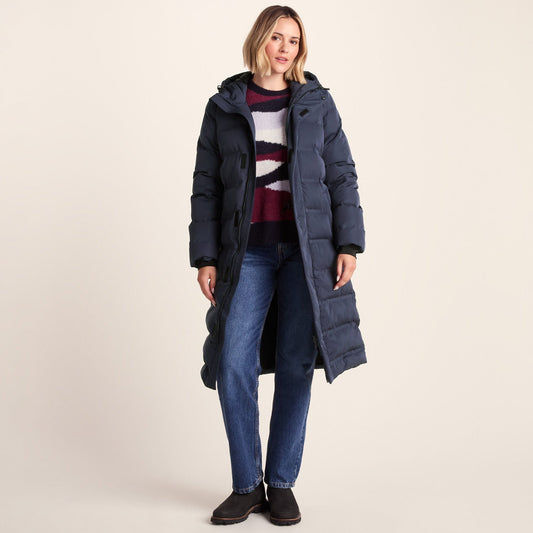 Glaston Womens Shower Resistant Insulated Parka - Dark Indigo