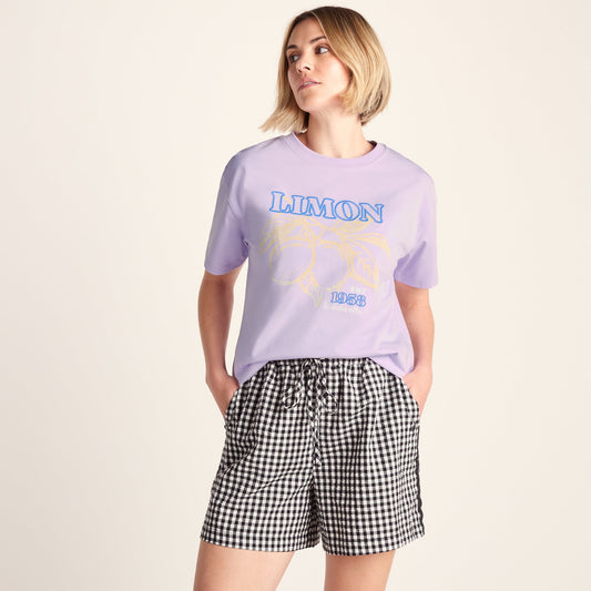 Limon Womens Supersoft Relaxed Fit T-Shirt - Lilac Blossom
