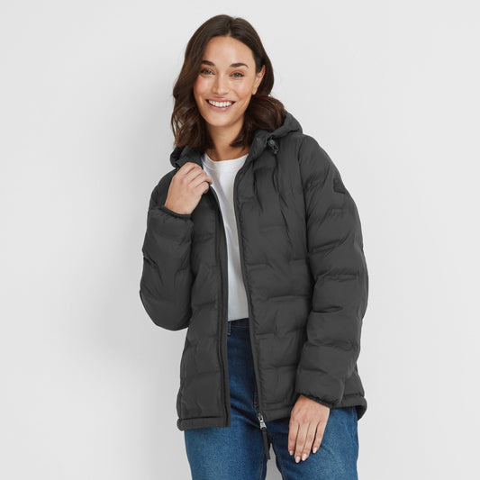Palmer Womens Shower Resistant Insulated Jacket - Washed Black