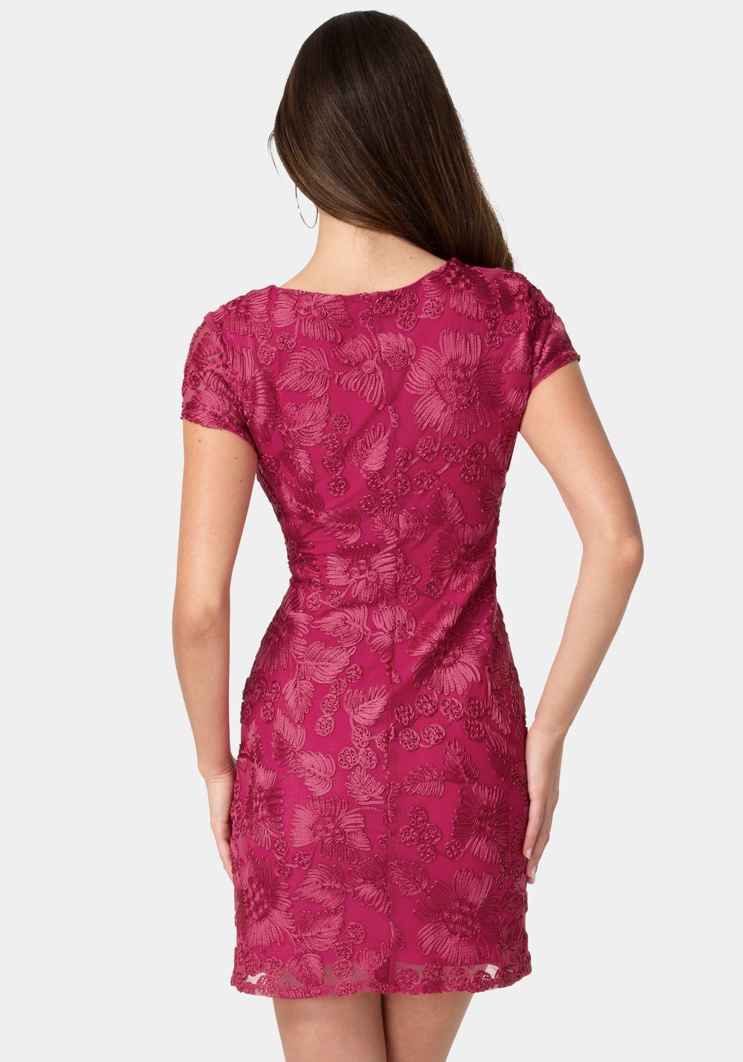 Soutache Short Sleeve Dress