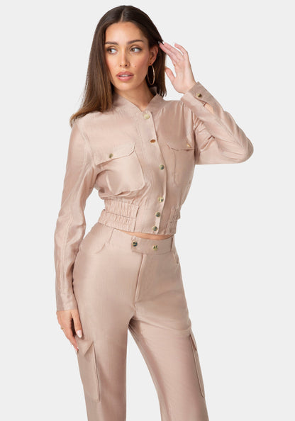 Light Sheer Voile Bomber