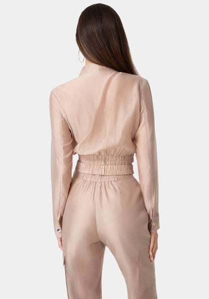 Light Sheer Voile Bomber
