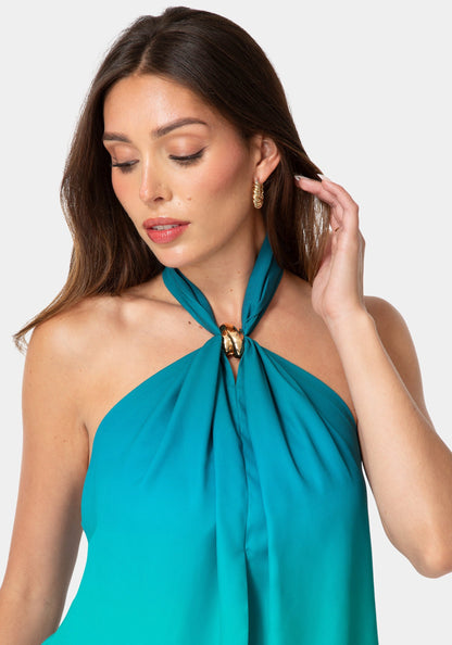 Resort Halter Flowy Top