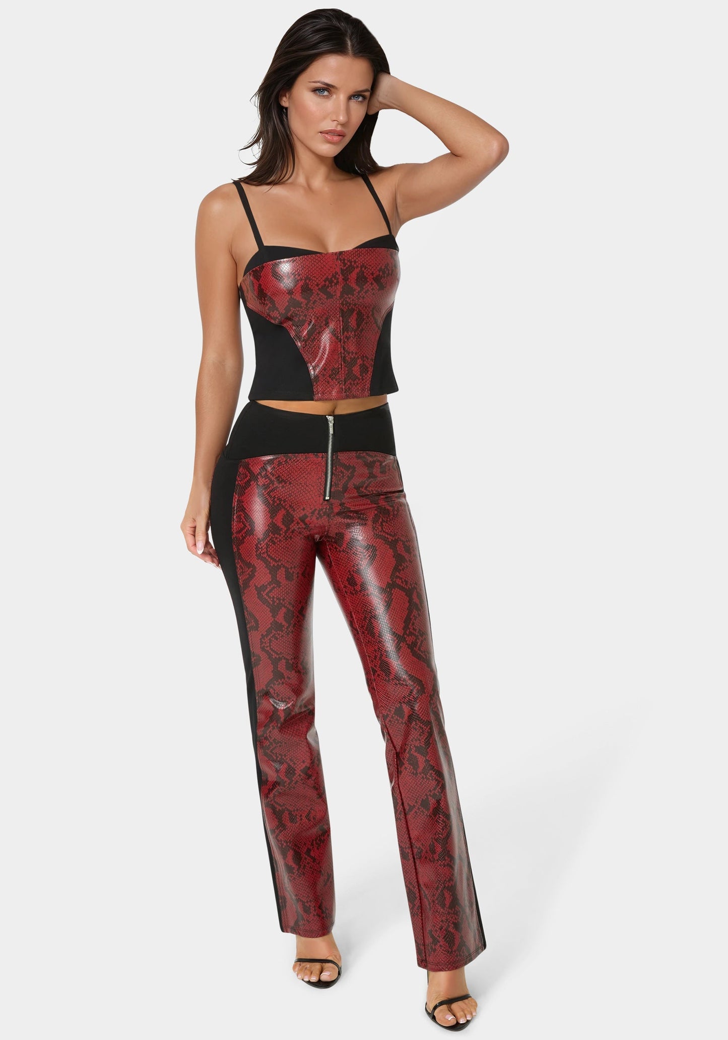 Fitted Snake Skin Top