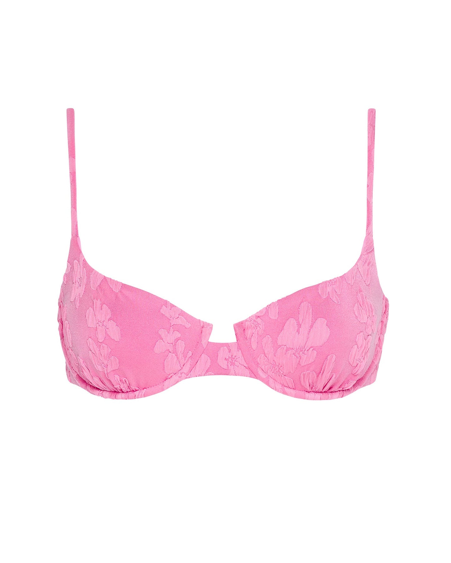 Belle Bikini Top - Hottest Pink