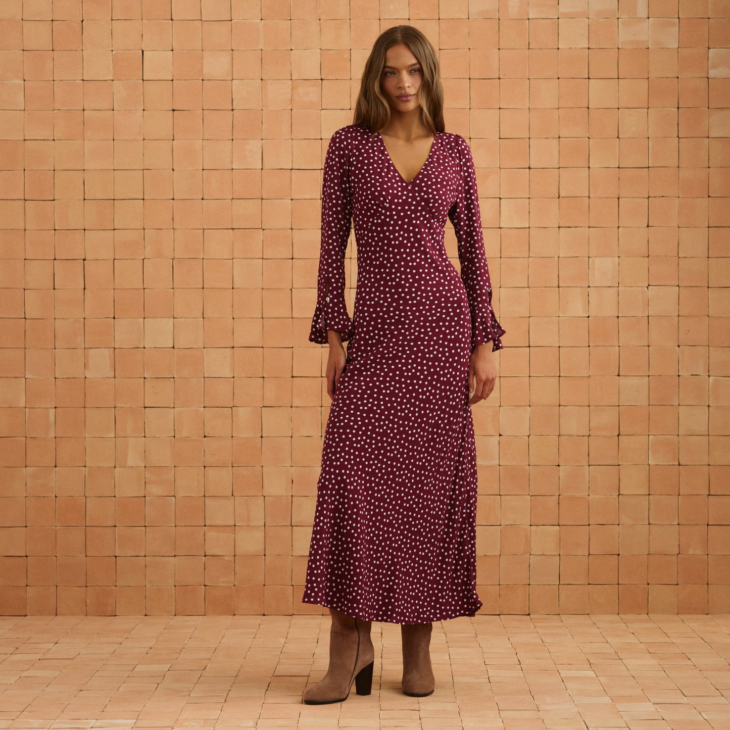 Charlotte Dress In Dusty