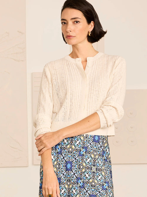 Gold Label Pointelle Stitch Cardigan
