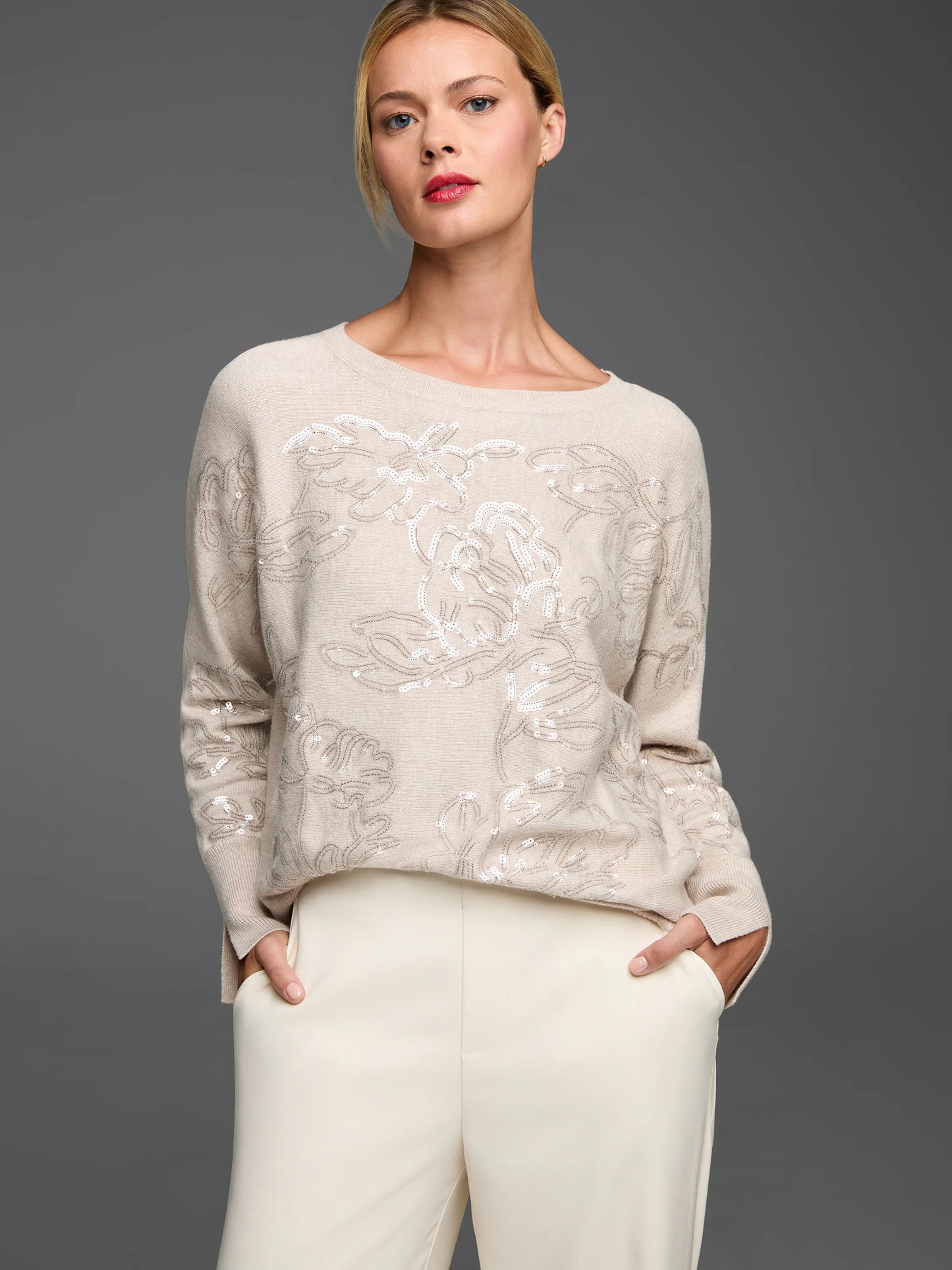 Gold Label Cotton Cashmere Silk Blend Sweater
