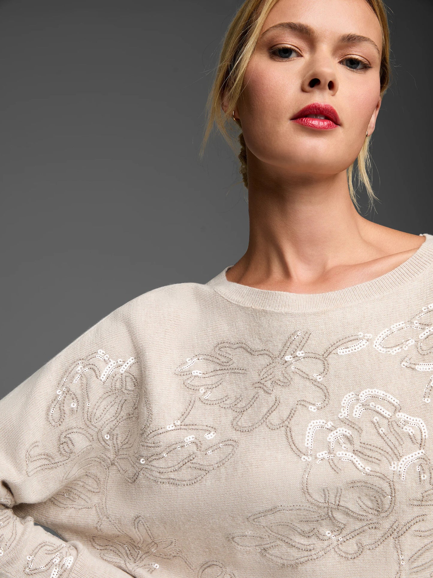 Gold Label Cotton Cashmere Silk Blend Sweater
