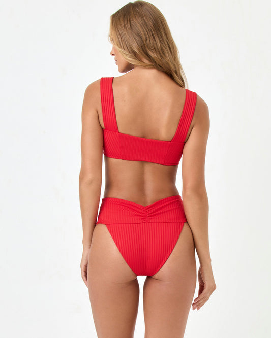Bardot Bikini Bottom - Flame