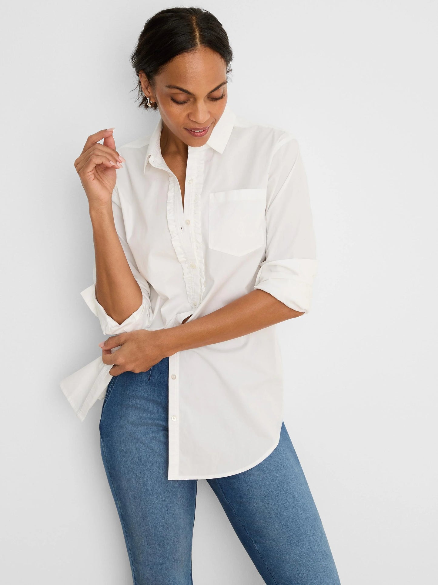Ruffle Trim Shirt