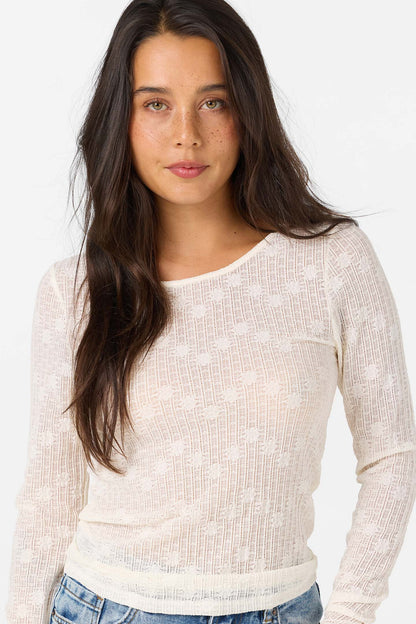 Marliz Lace Long Sleeve Top