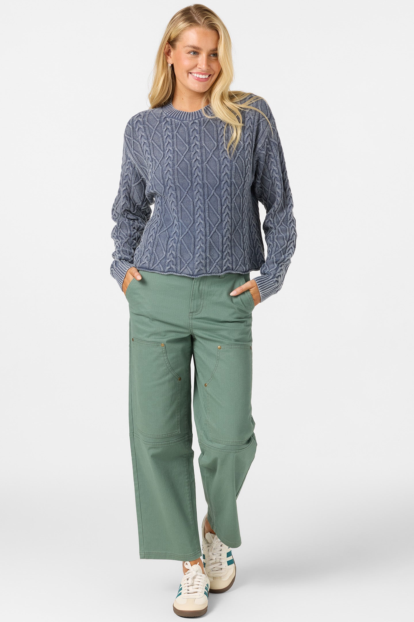 O'Riginals Misha Cable Knit Long Sleeve Sweater