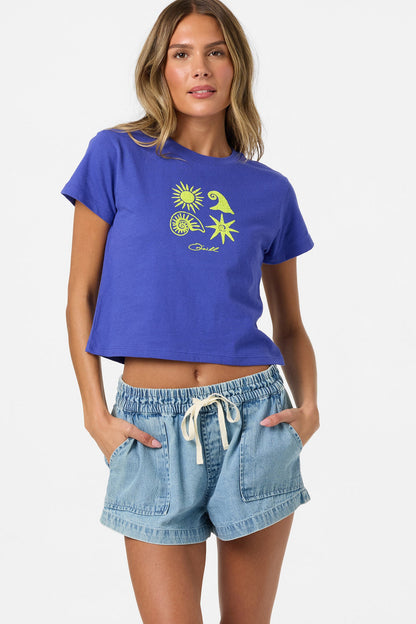 Shell Star Fitted Tee