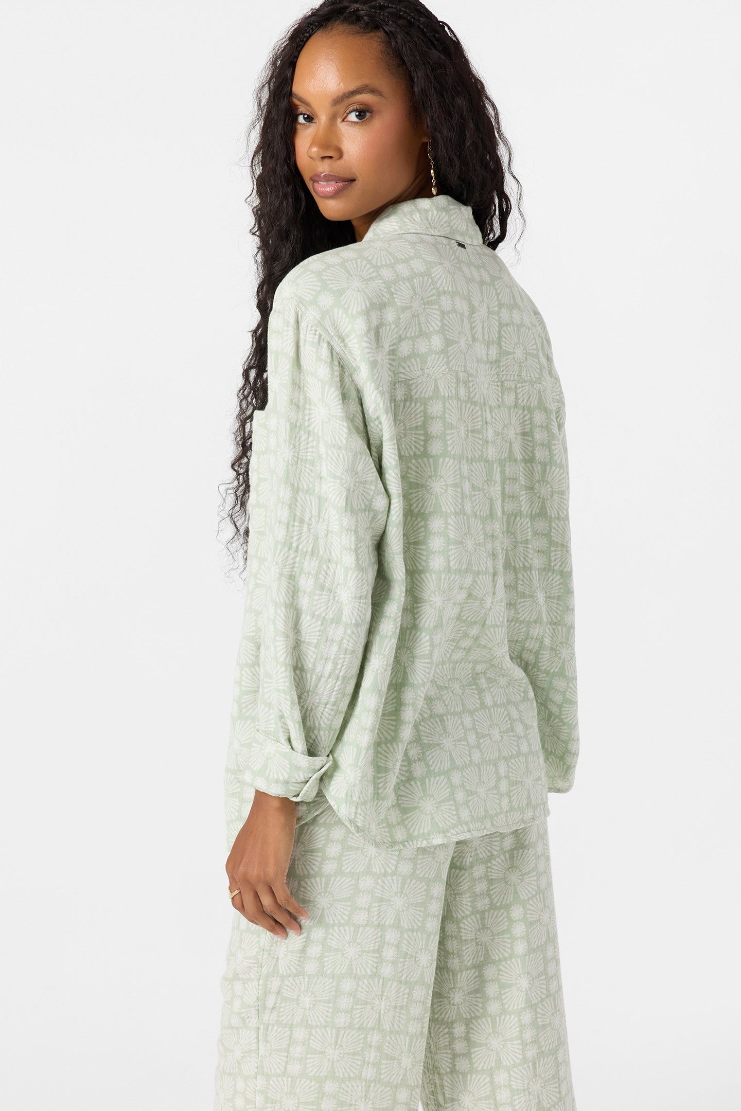Leni Relaxed Geo Long Sleeve Top