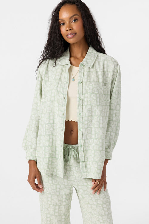 Leni Relaxed Geo Long Sleeve Top