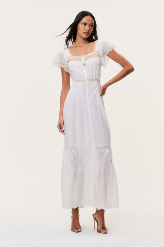 Georgine Cotton Lace Maxi Dress