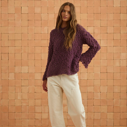Harper Jumper In Eggplant