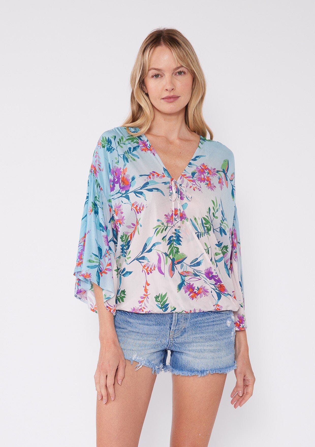 Jules Floral Surplice Top