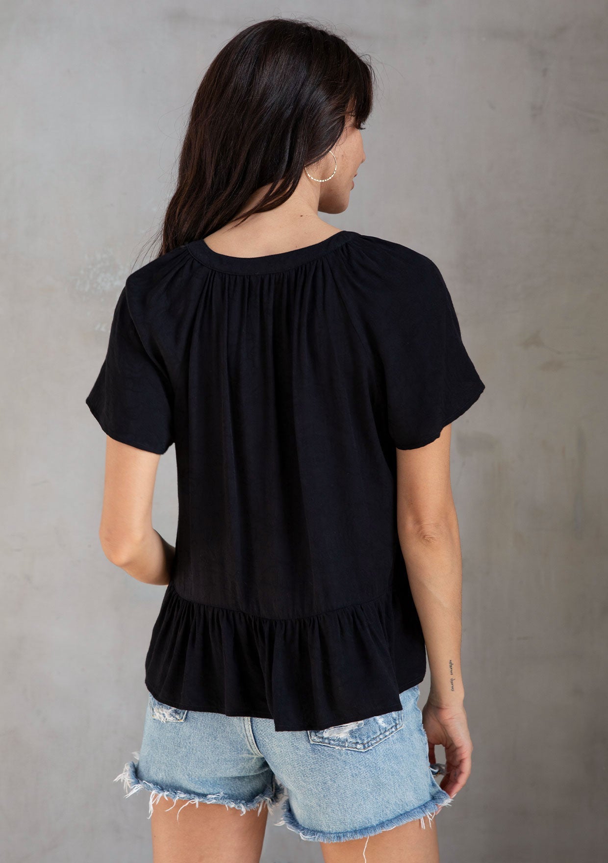 Stories Flutter Sleeve Top