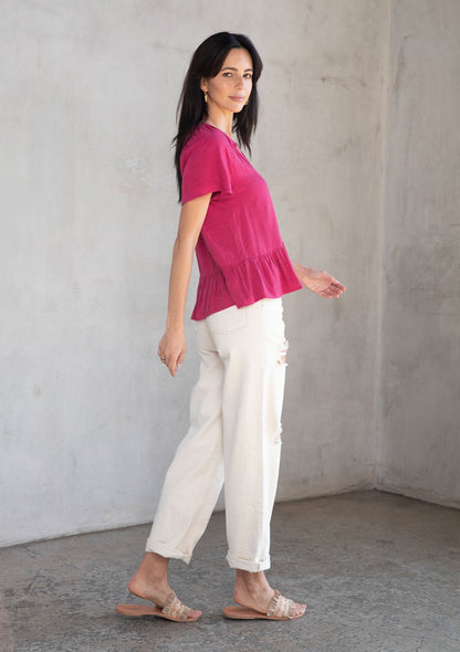 Stories Flutter Sleeve Top