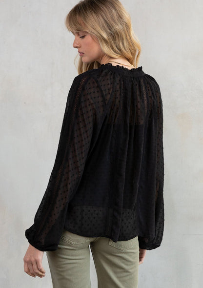 Melanie Chiffon Peasant Top
