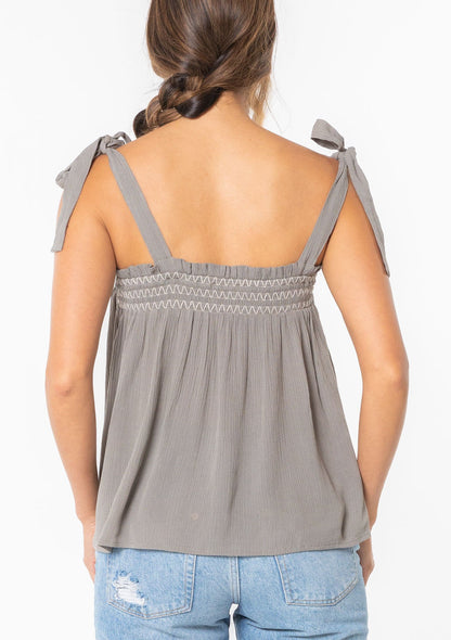 Nix Tie Shoulder Tank Top