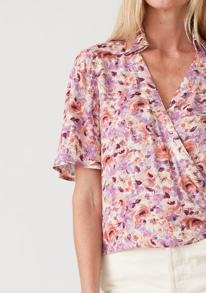 Posey Floral Wrap Top