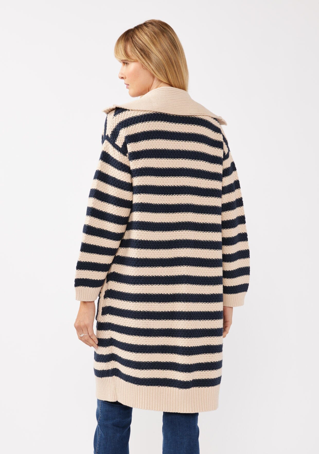 Coastal Striped Cardigan