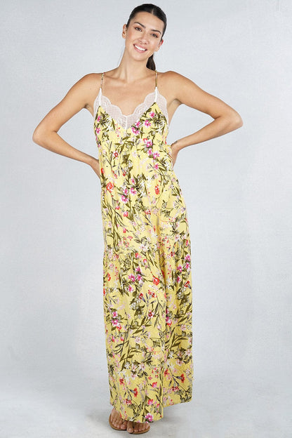 Lemon Drop Tiered Slip Dress