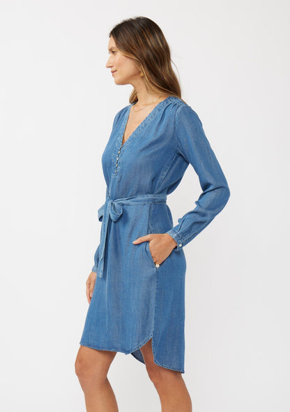 Poet Henley Midi Dress