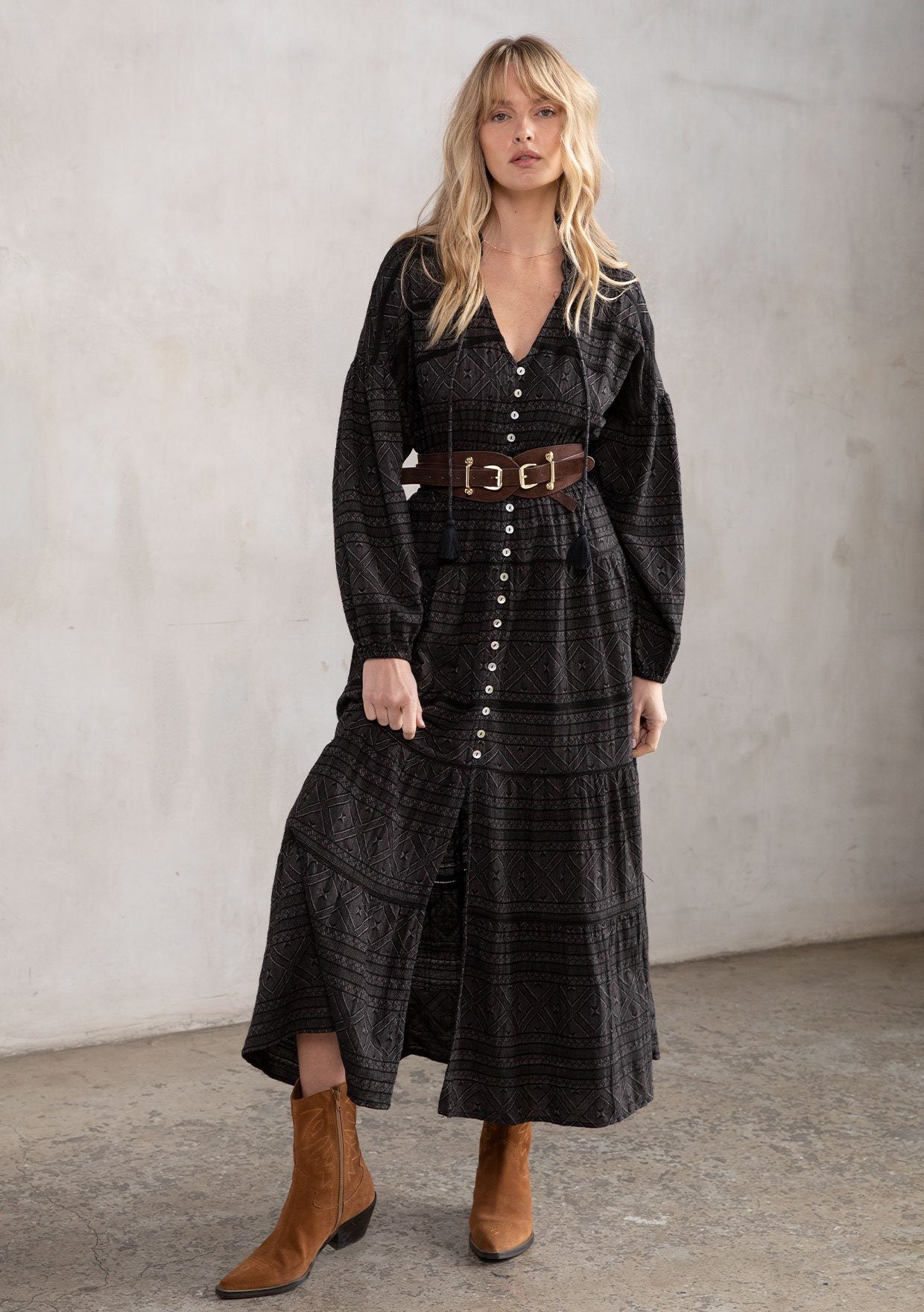 Isn't It Romantic Maxi Peasant Dress